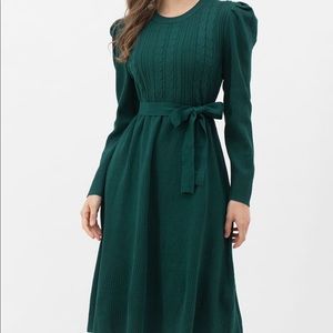 Green Knit dress - chicwish